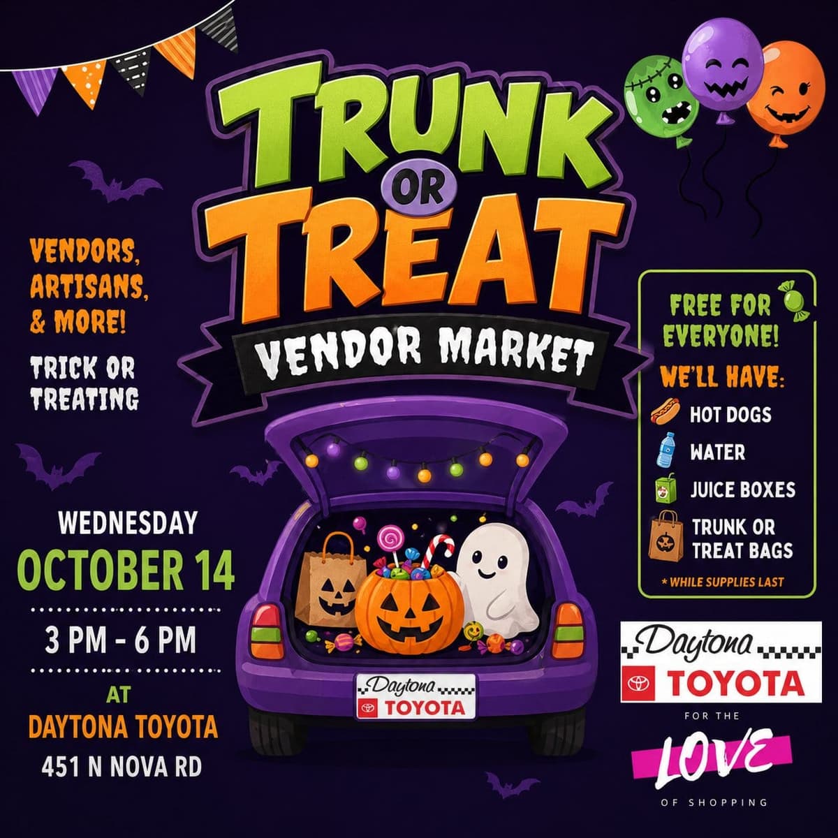 Trunk or Treat Vendor Market