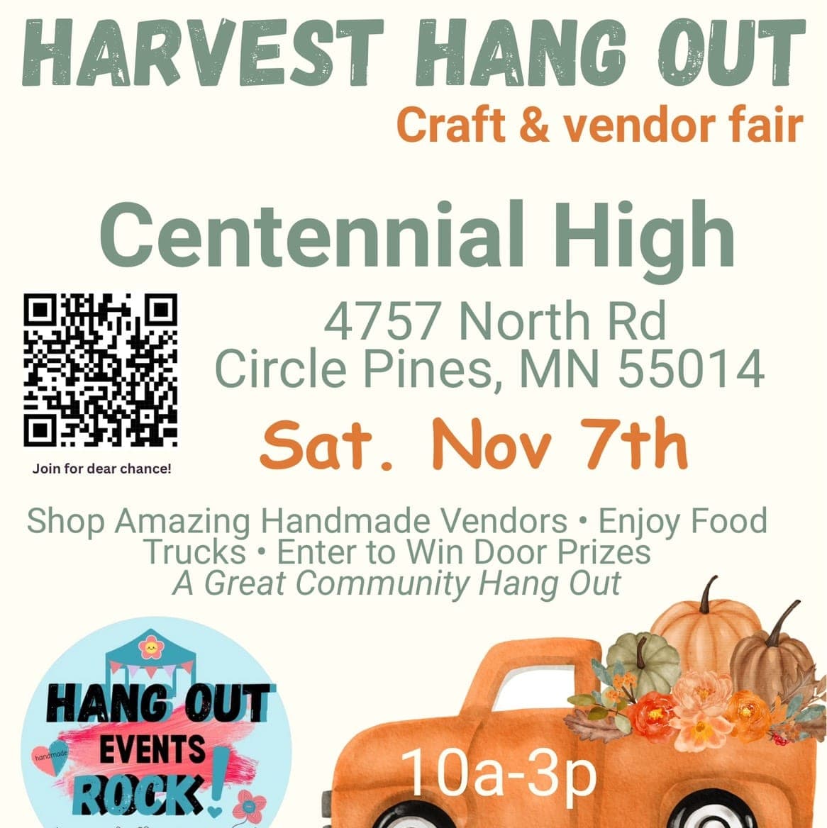 Harvest Hang Out Craft & Vendor Fair