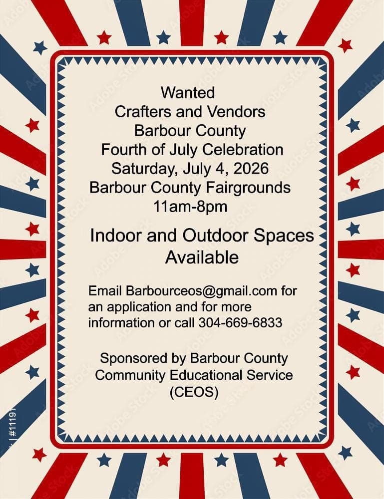 Barbour County WV Independence Day Celebration 2026