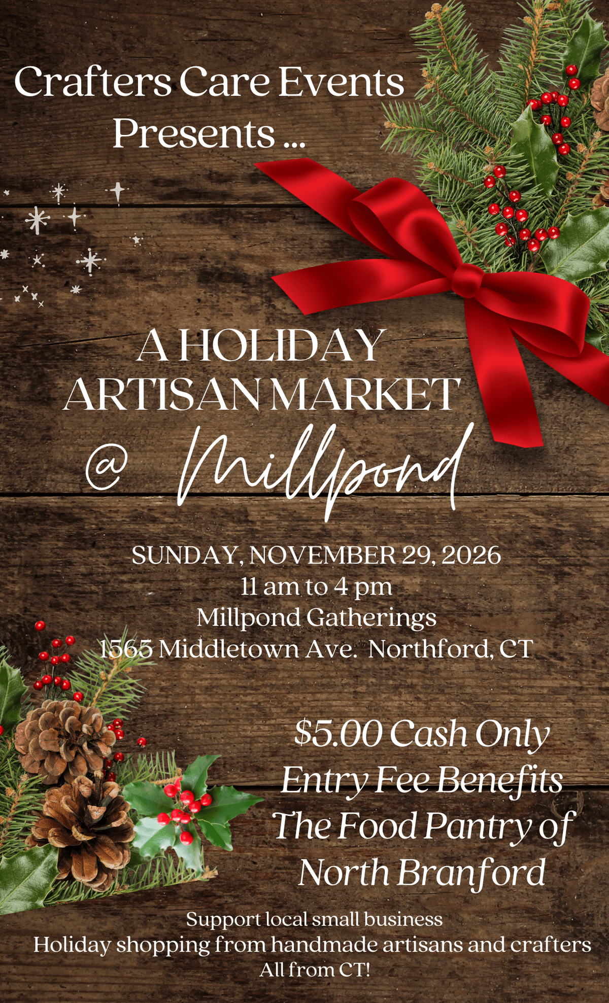 Cover image for Holiday Artisan Market @ Millpond 