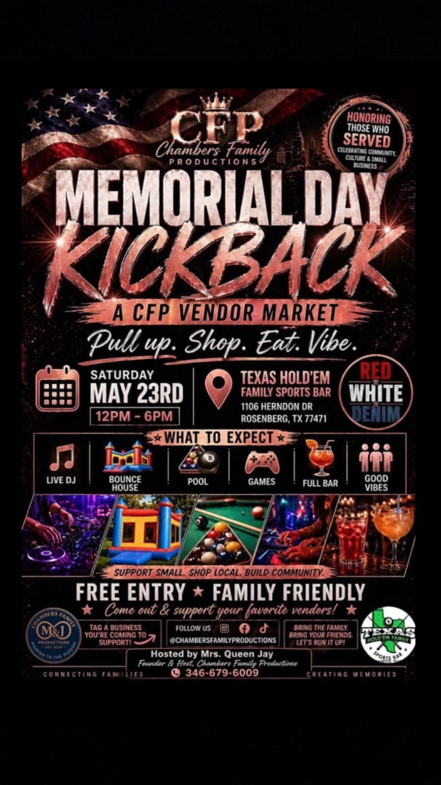 Memorial Day Kickback- looking for additional businesses to join 