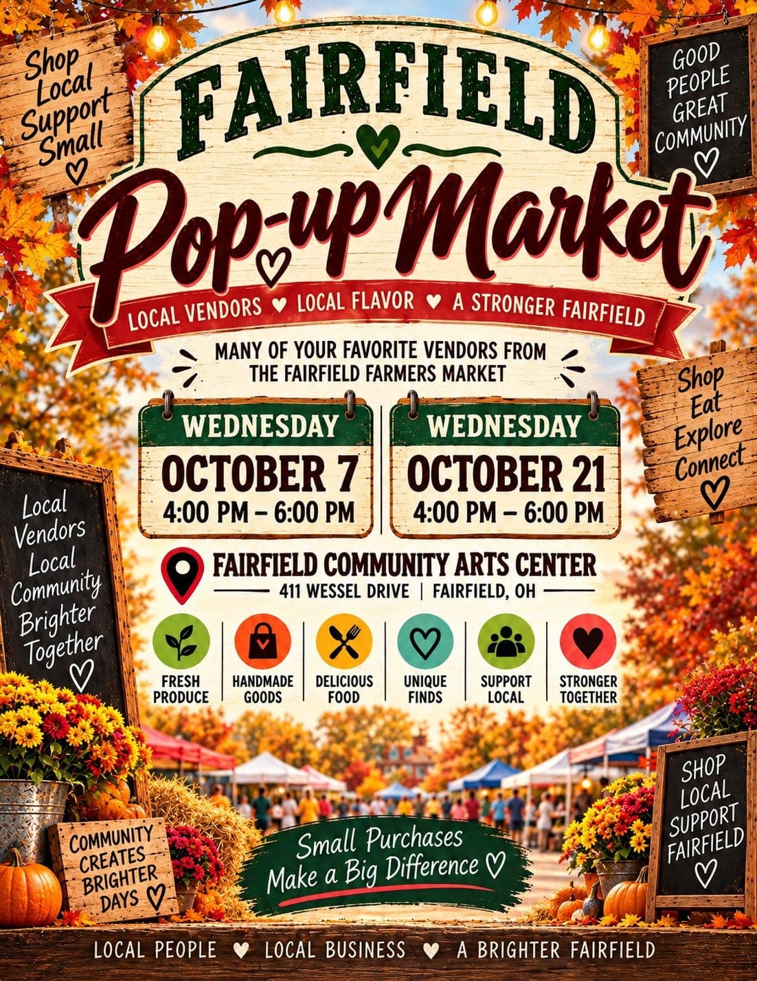 Fairfield Pop up Market