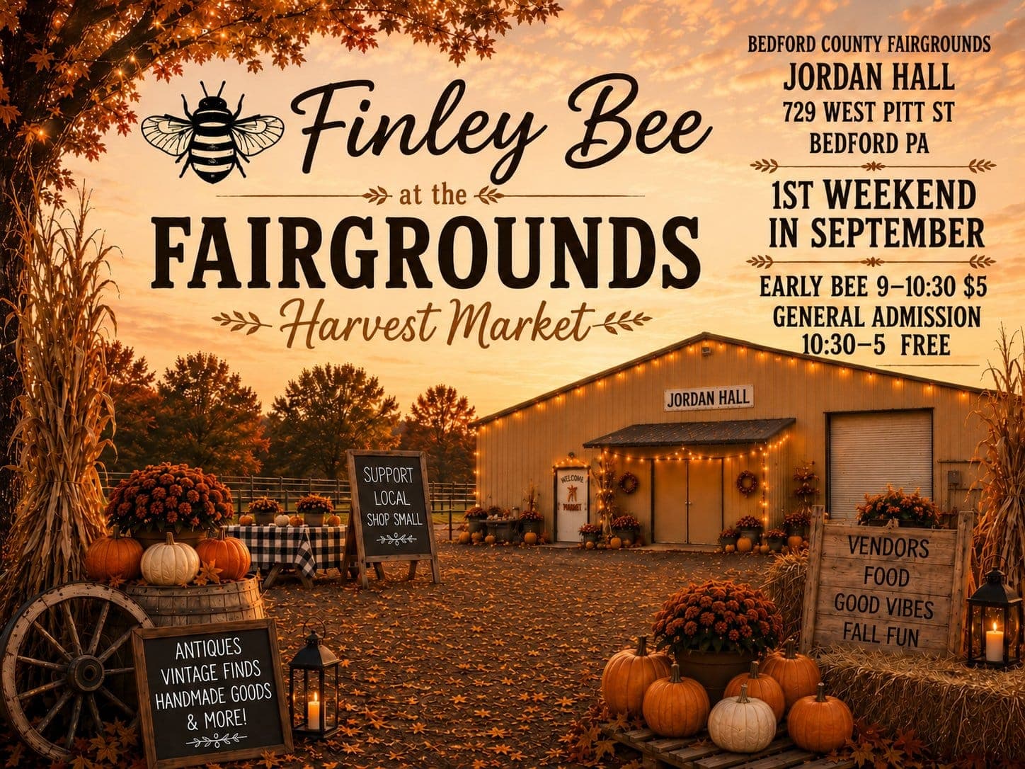 Finley Bee at the Fairgrounds - Harvest Market