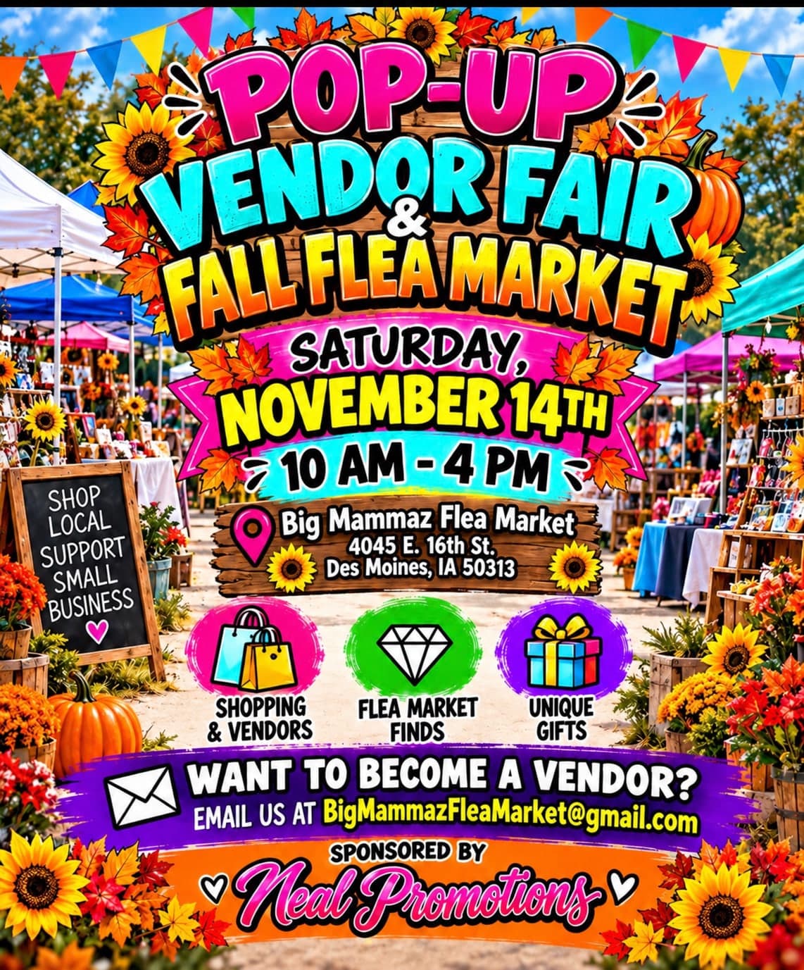 Vendor pop ups