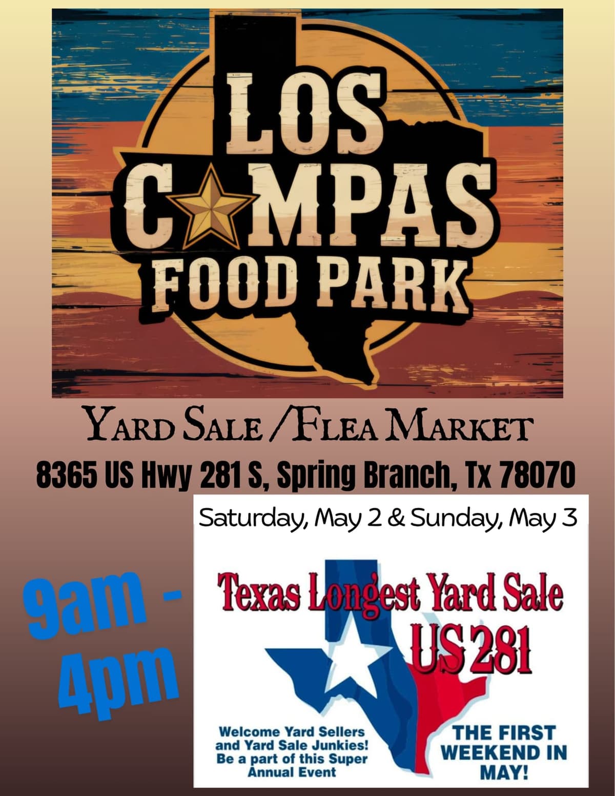 Texas Longest Yard Sale / Flea Market / Artisan Market - Los Compas Food Park