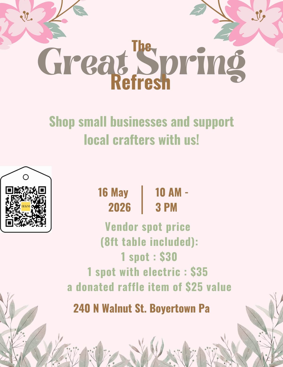The Great Spring Refresh Craft/Vendor Show