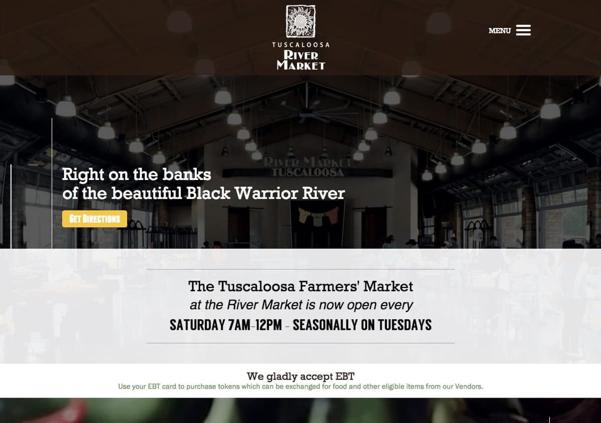 Tuscaloosa Farmers' Market at the River Market at Manderson Landing