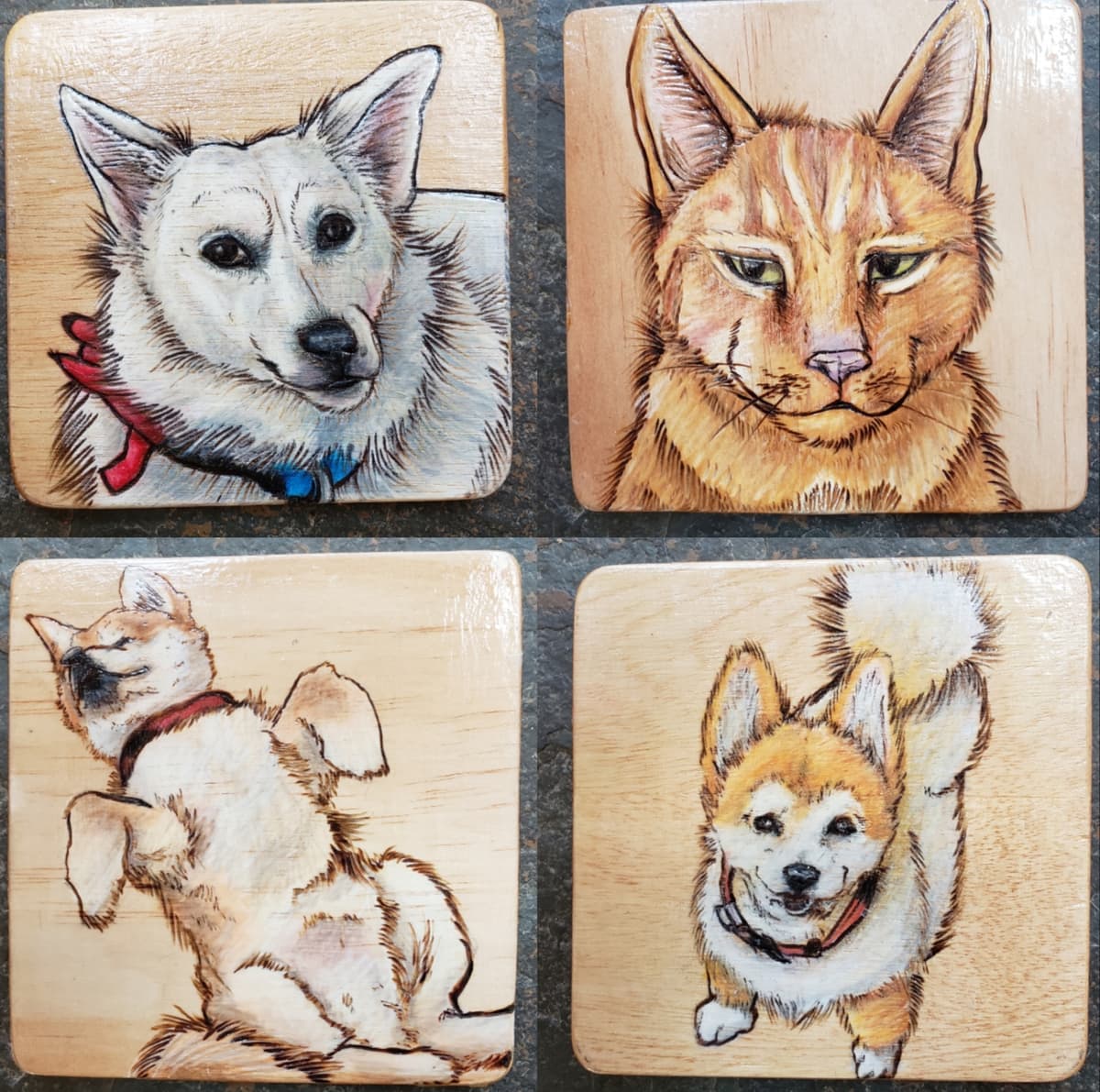 Pet coaster set commission 2020