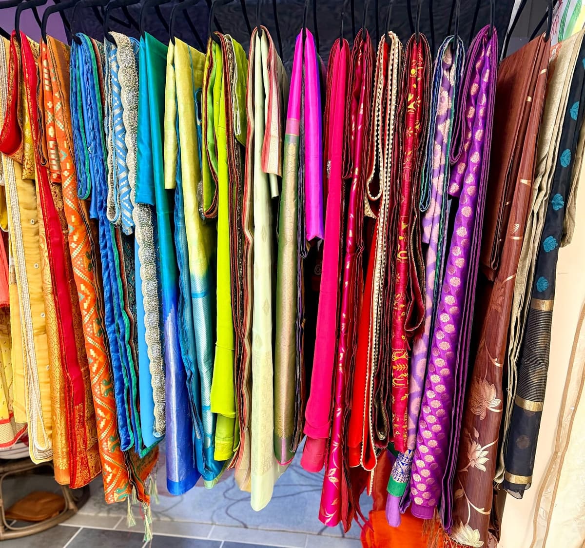 Silk and chiffon sarees 