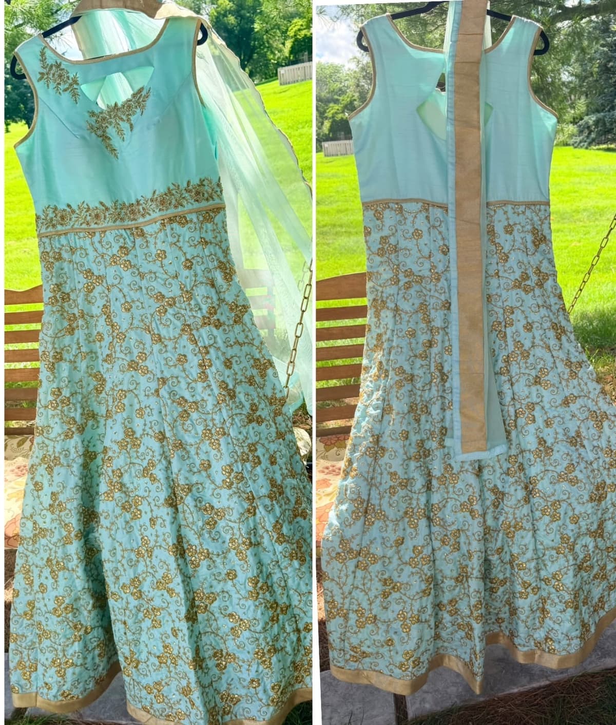 Silk gown 