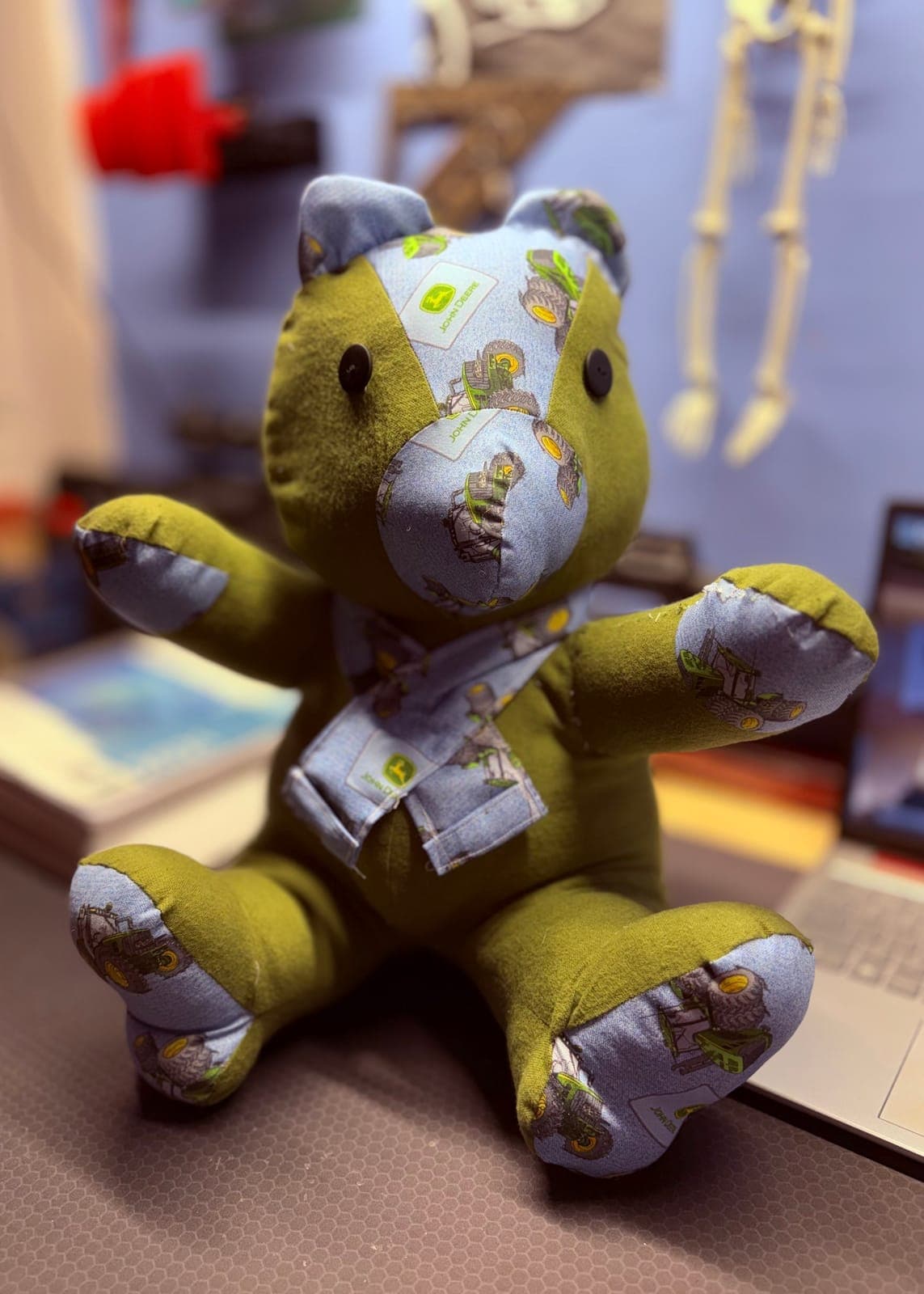 Custom John Deer teddy bear