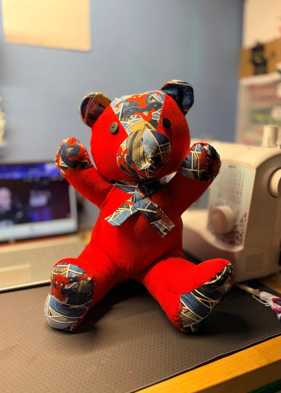 Custom Spider-Man teddy bear