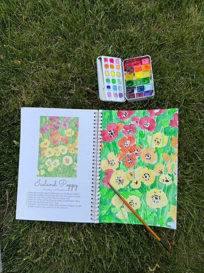 Wildflowers Watercolor Book by Brighter Day Pigments