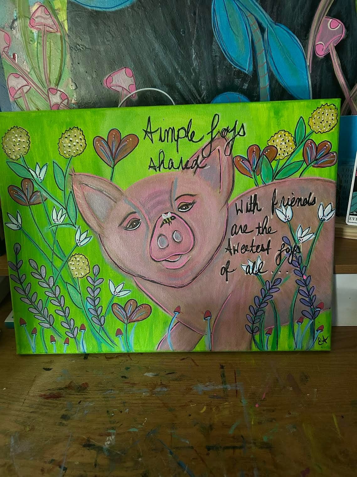 Simple Joys Acrylic Painting