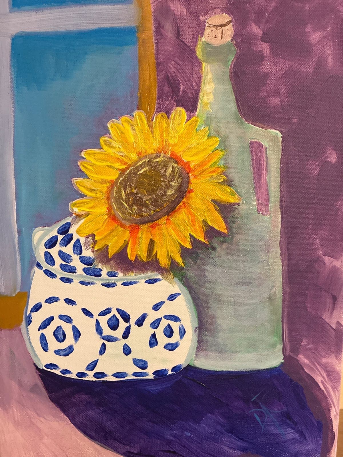 Purple shadow. 12 by 15 acrylic 