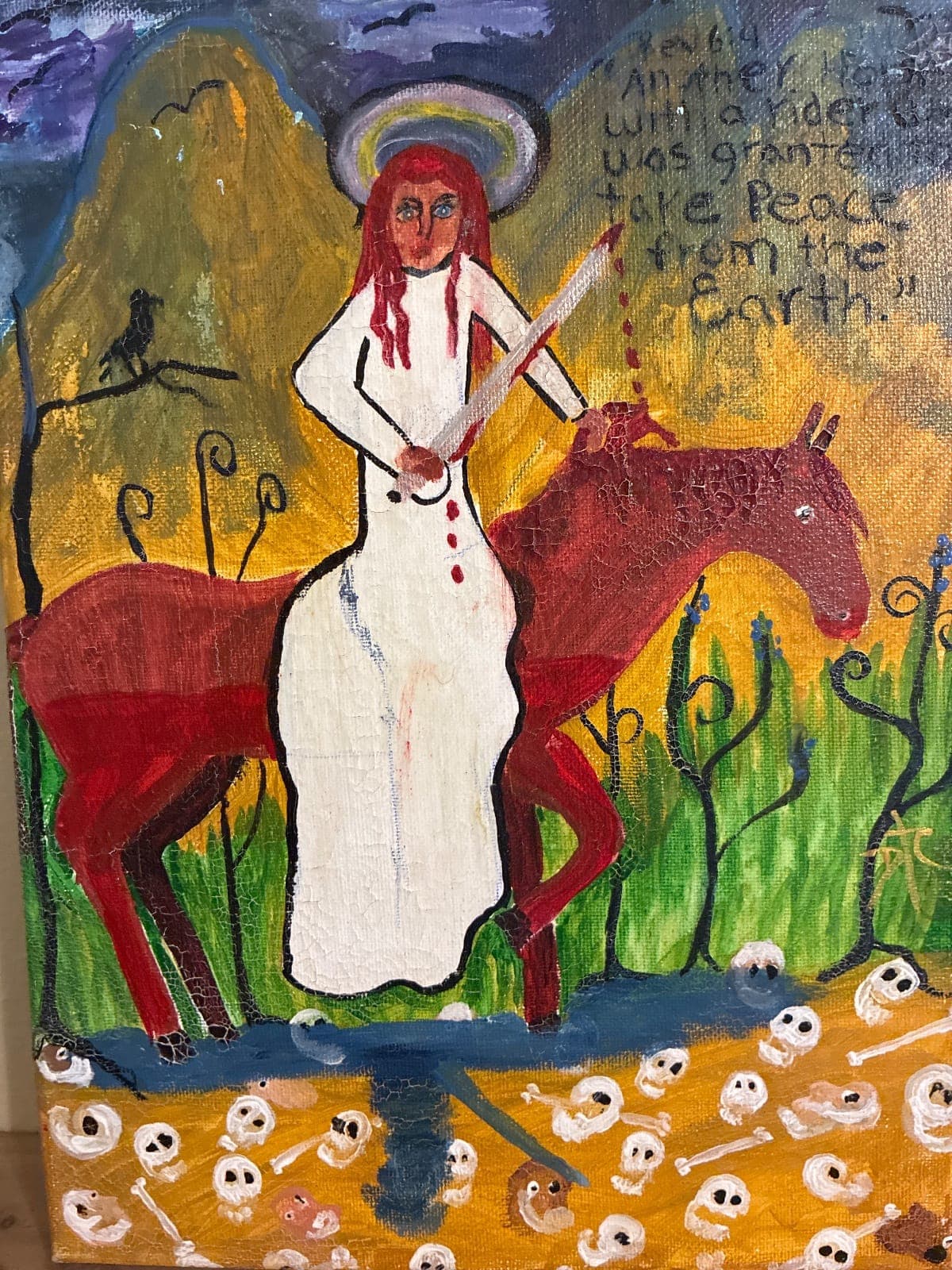 Apocalypse Dunn 8 1/2 by 12 acrylic 