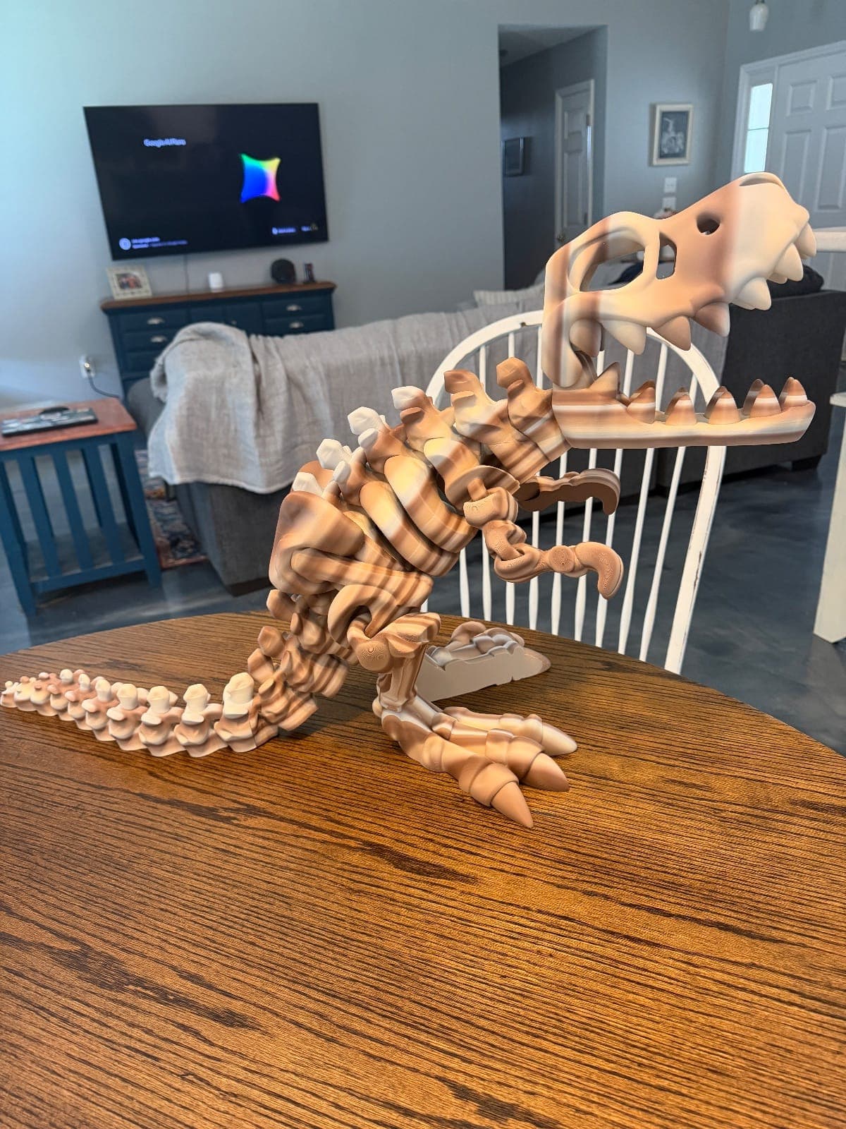 2 foot tall skeleton t-rex