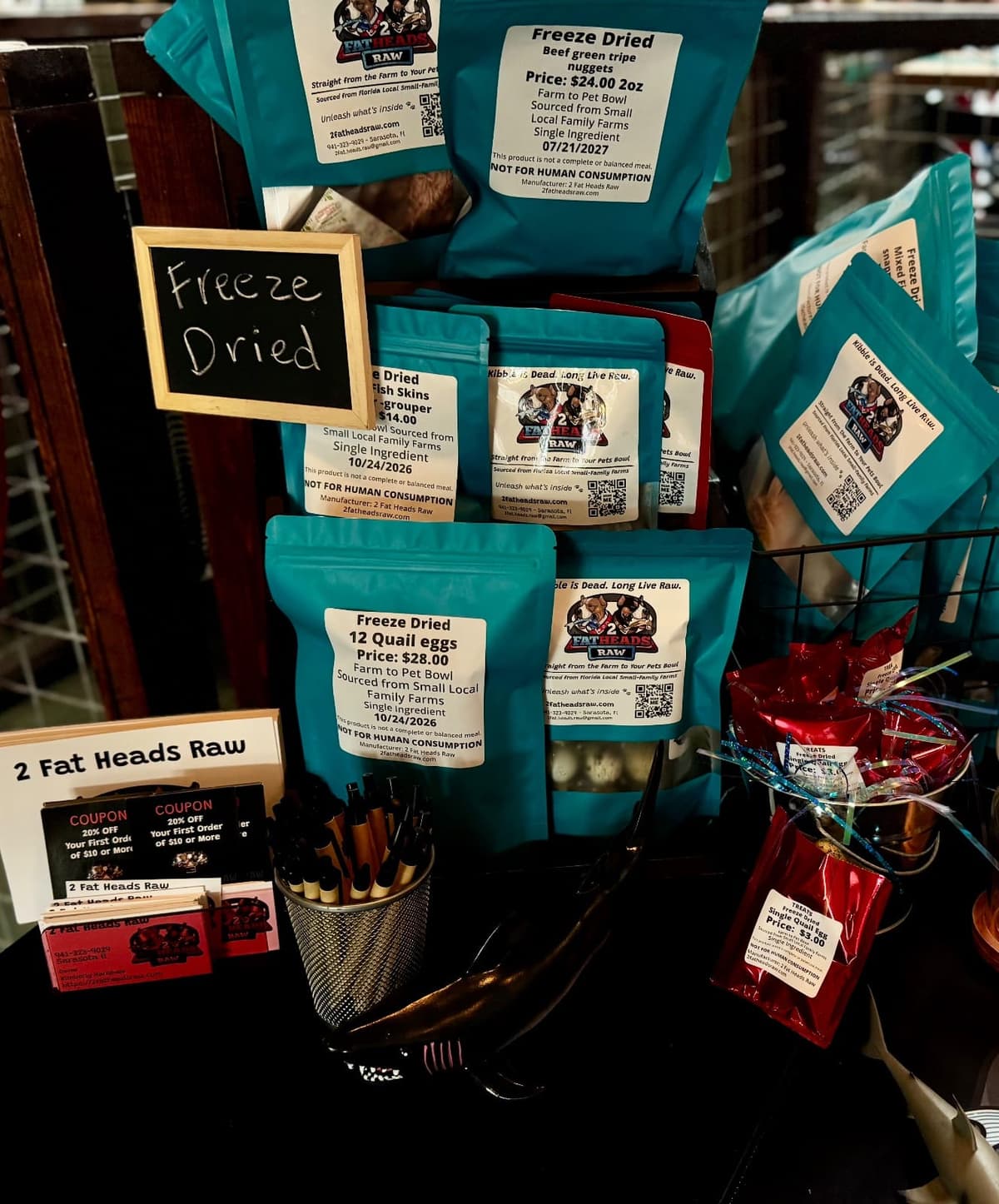 Freeze Dried display 