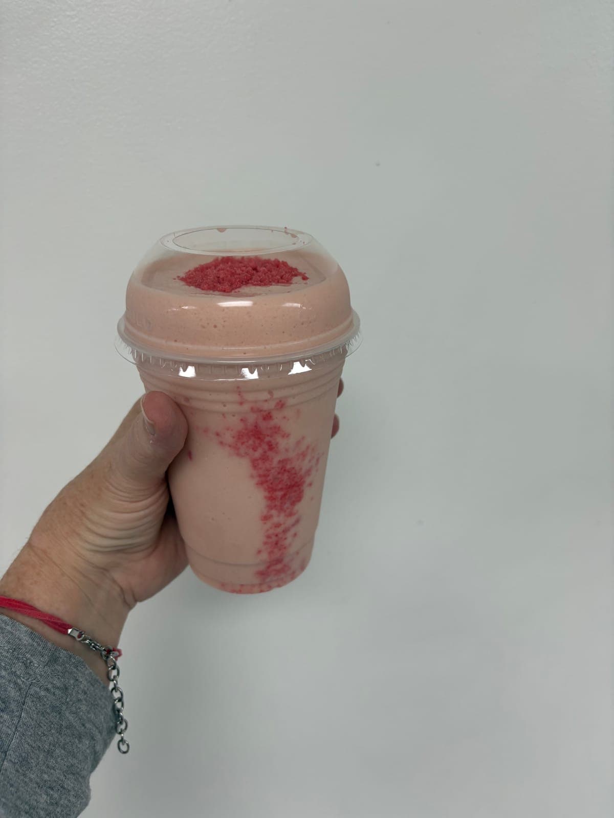 Strawberry crunch protein shake 