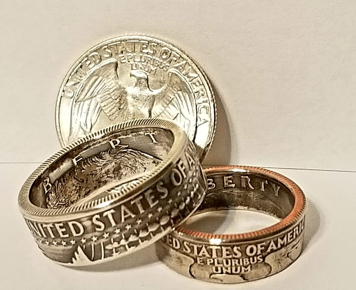 Half Dollar and Quarter 
