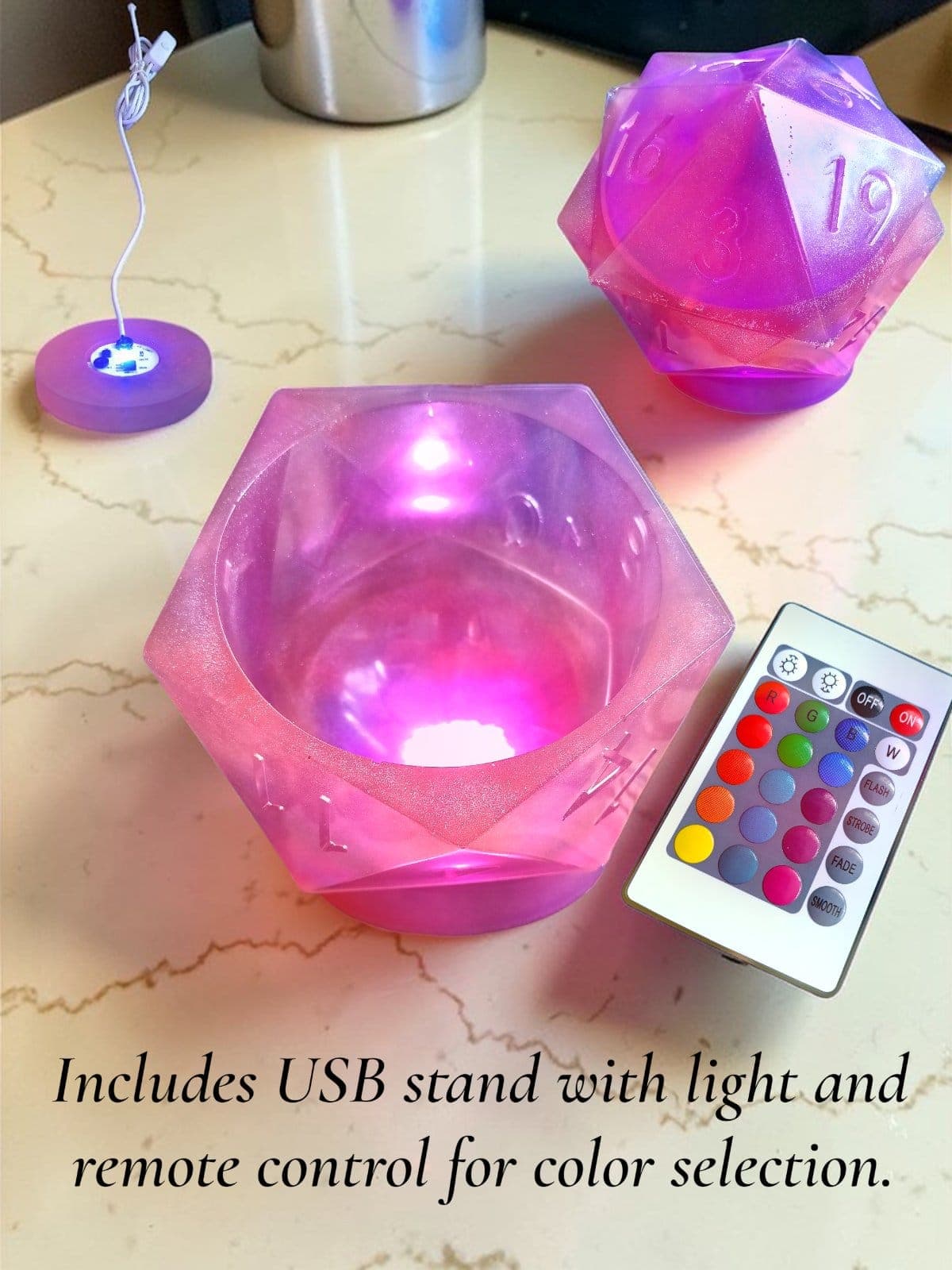 led light with storage.