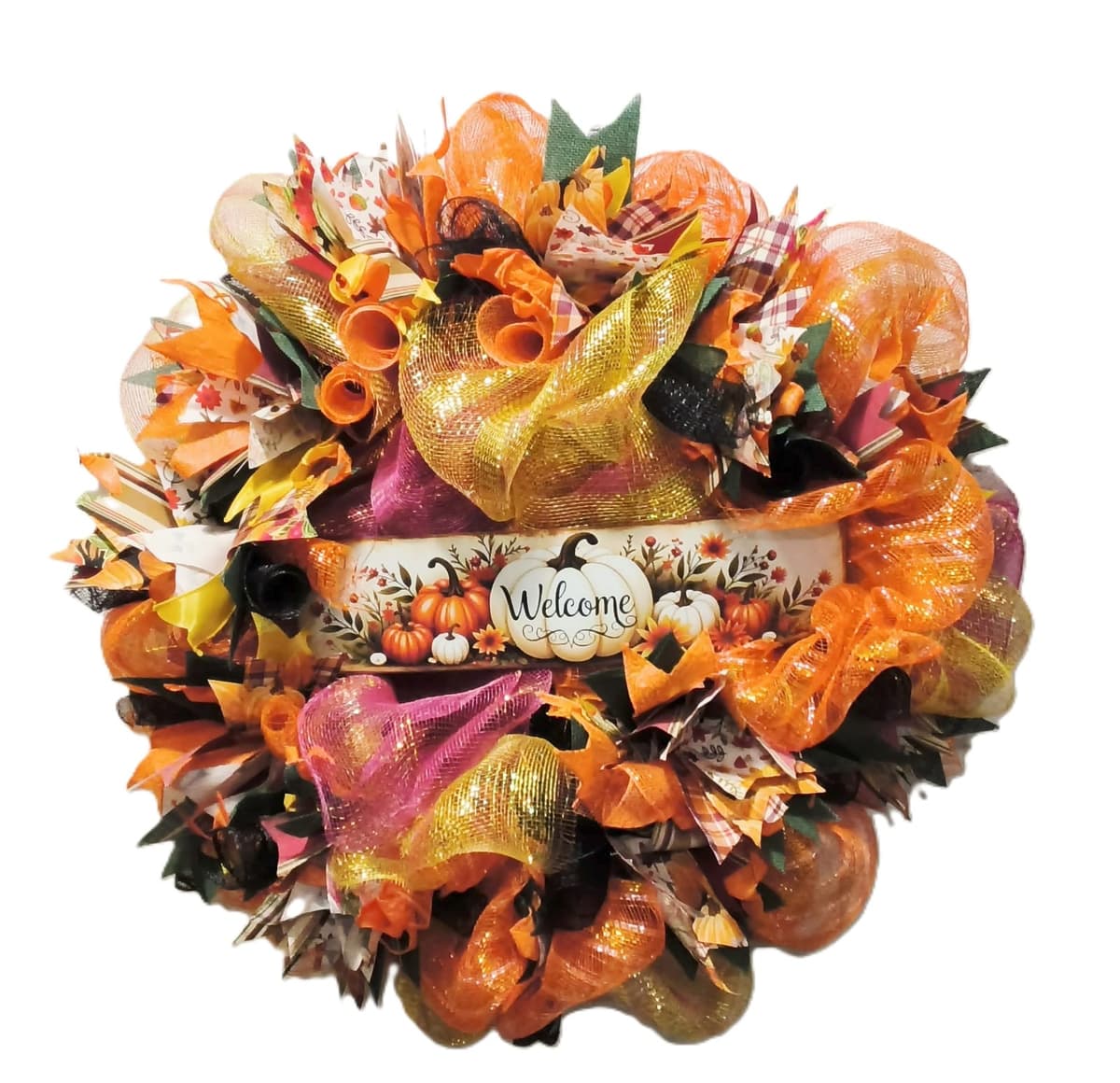 Country Cottage Welcome grapevine wreath