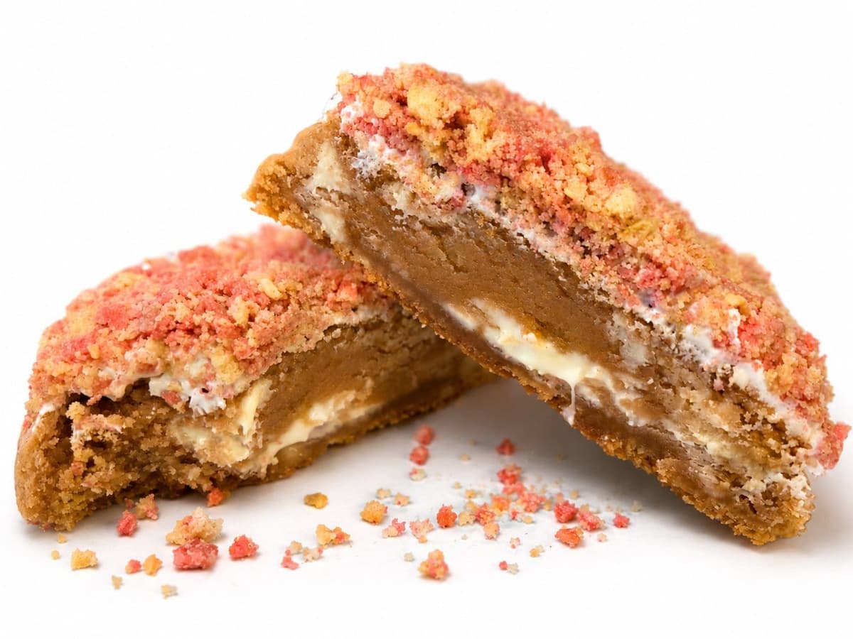 Strawberry crunch cookie
