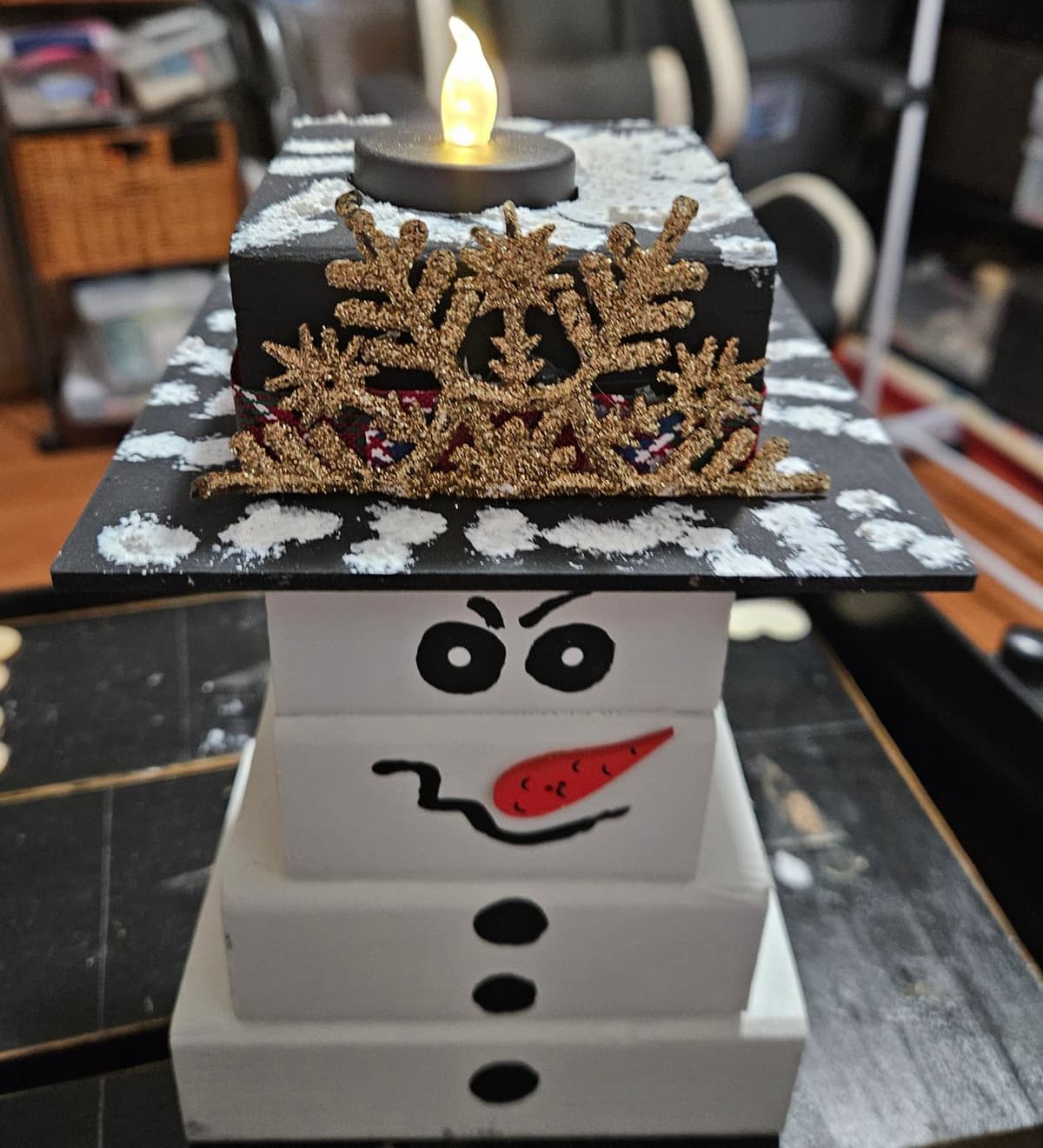 Lighted Snowman