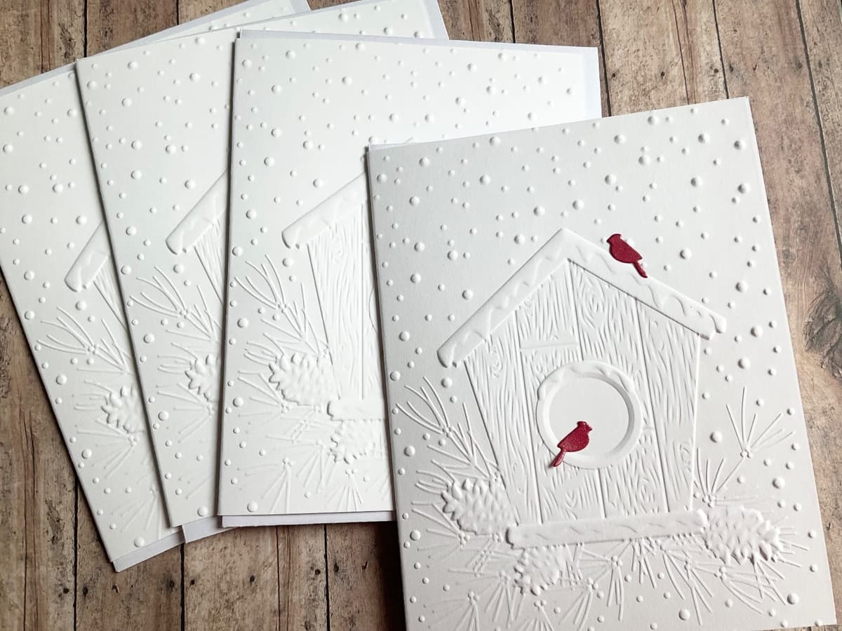 Embossed Christmas Card