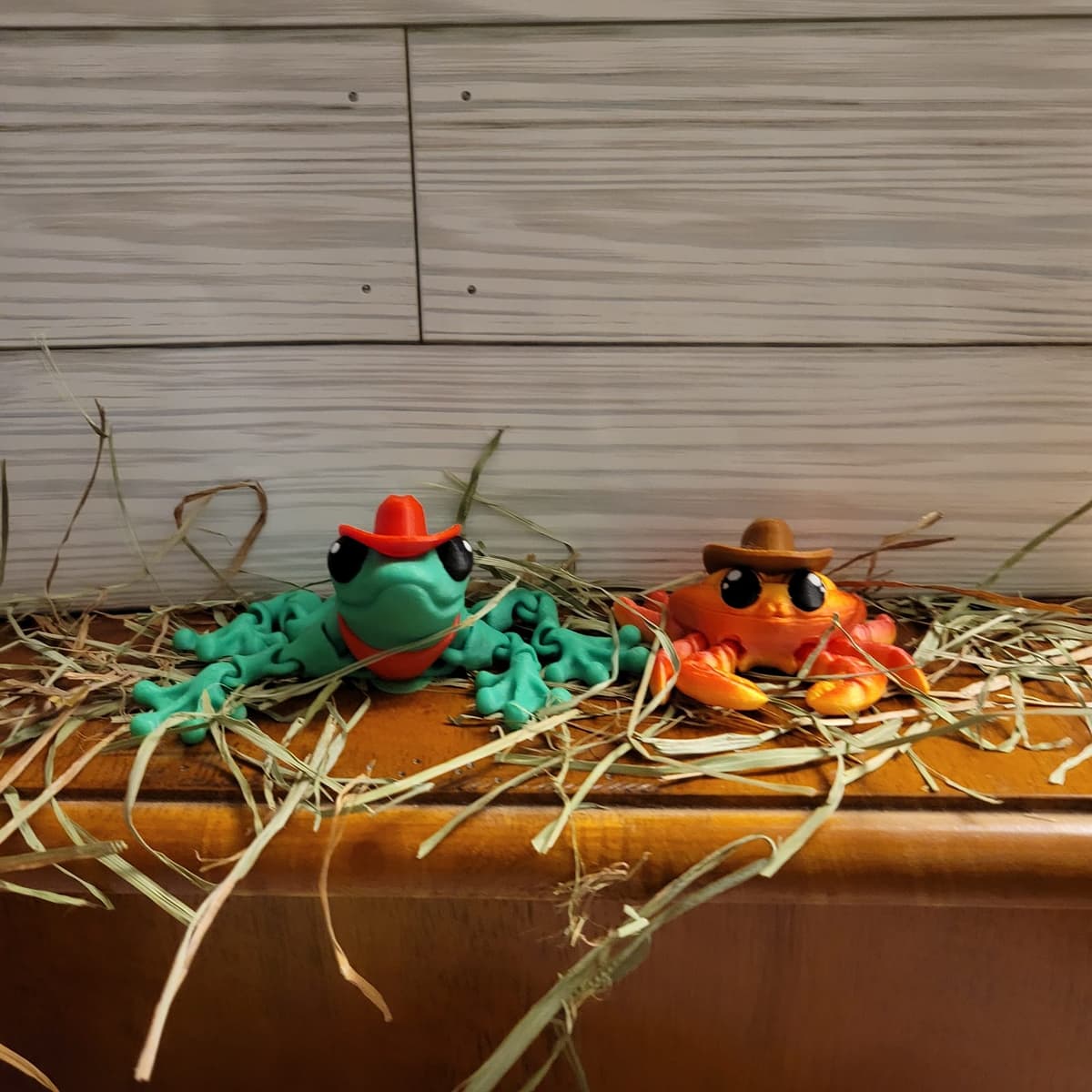 Cowboy frog and crab 