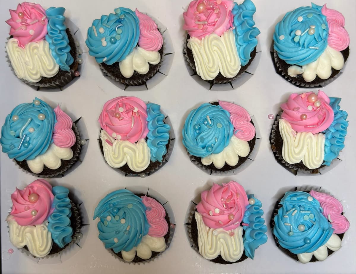 Gender Reveal Cupcakes