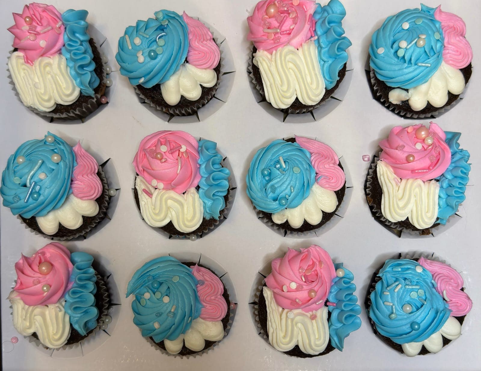 Gender Reveal Cupcakes