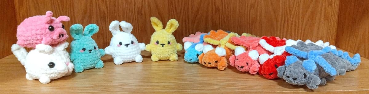 Crocheted animals