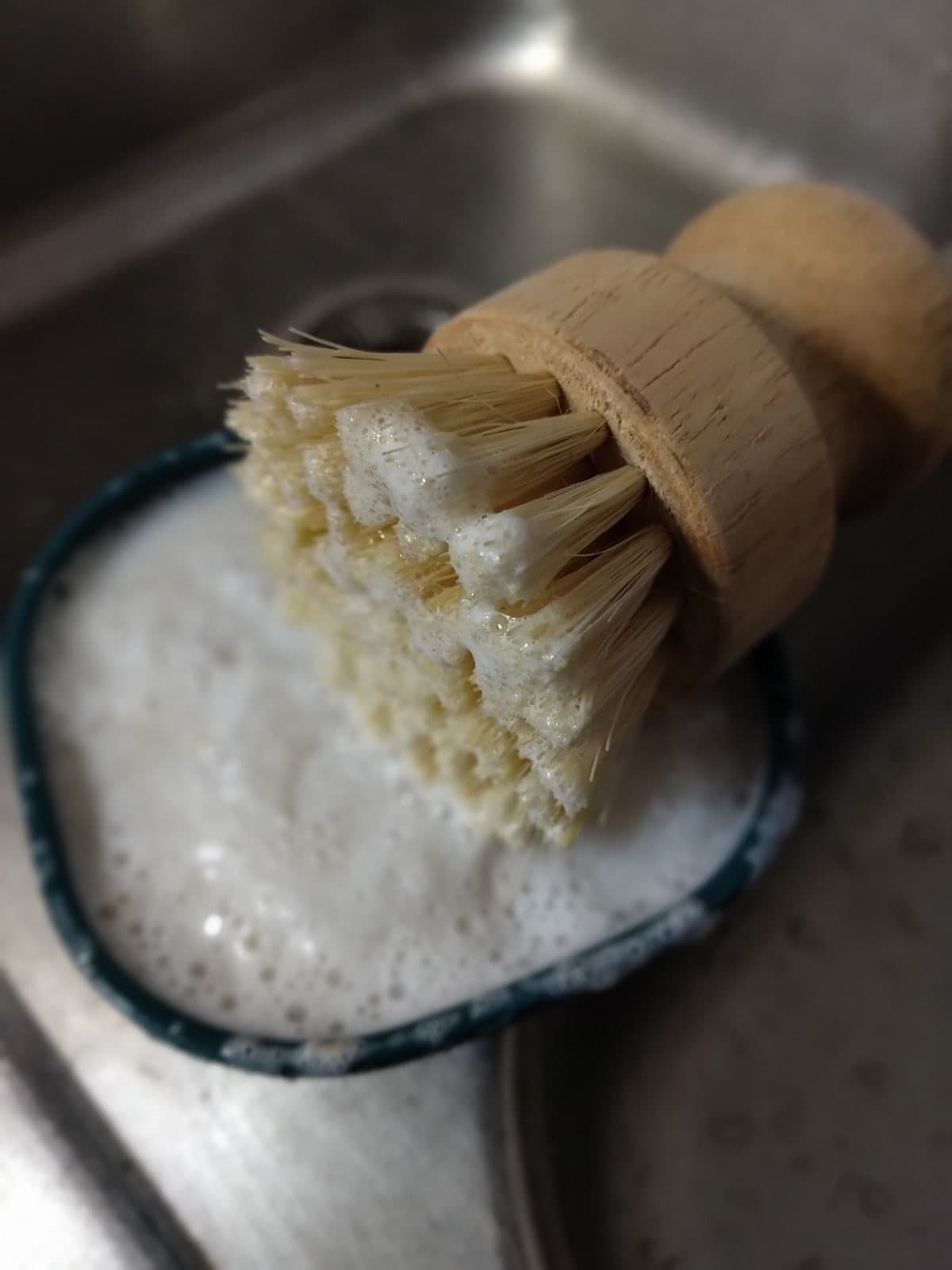 Handmade solid dish soap