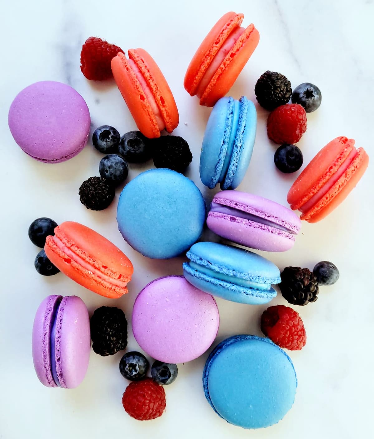 Mixed Berry Macarons 