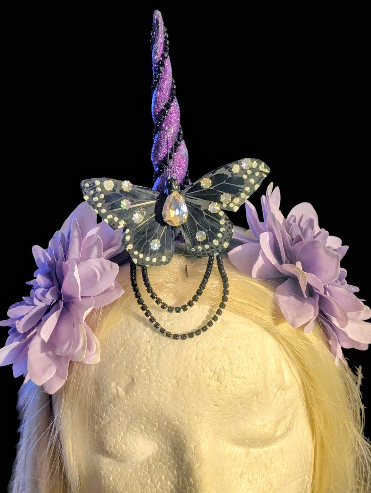 Purple Unicorn Horn Headband 