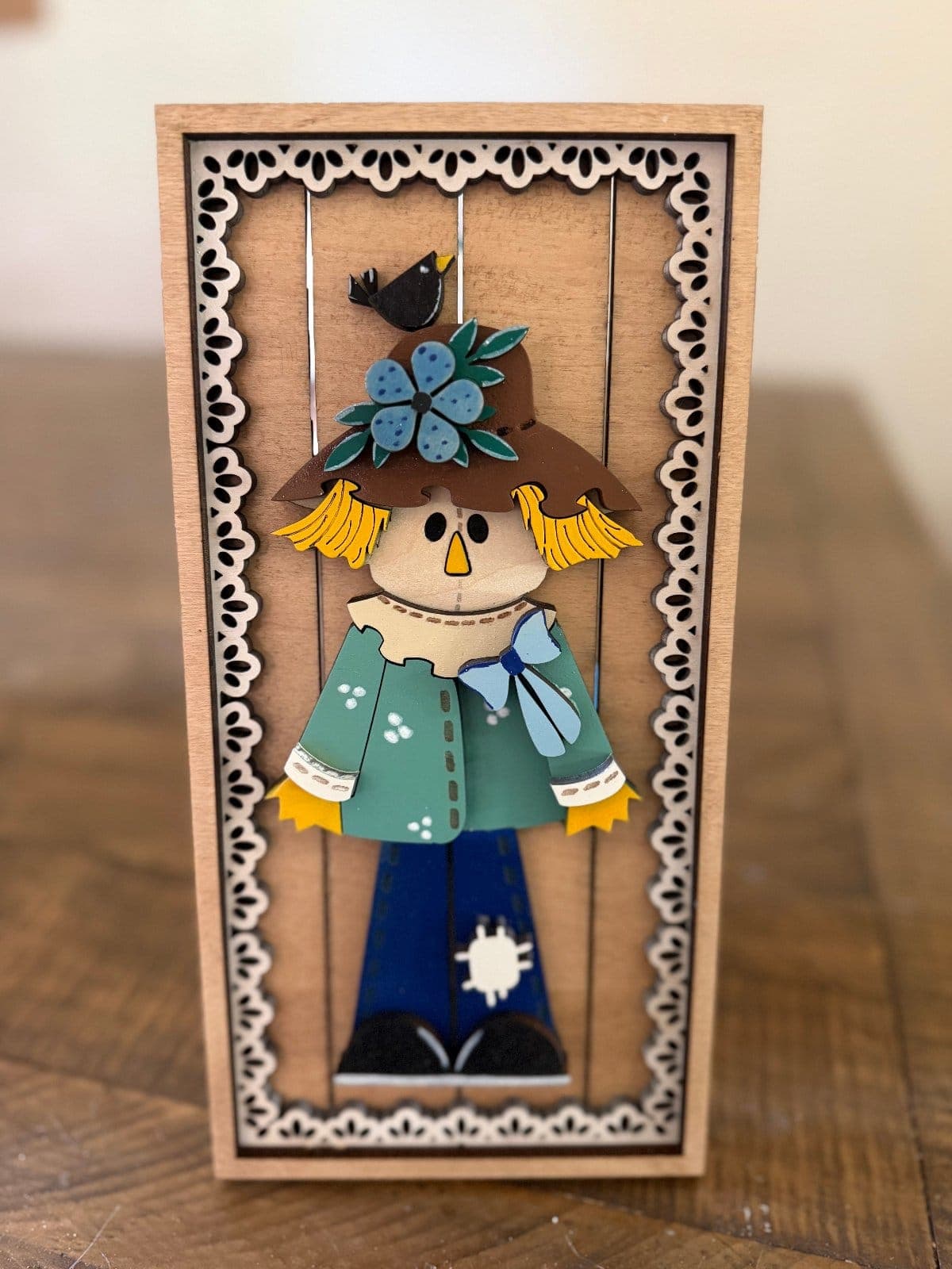 Fall Scarecrow Shelf Sitter