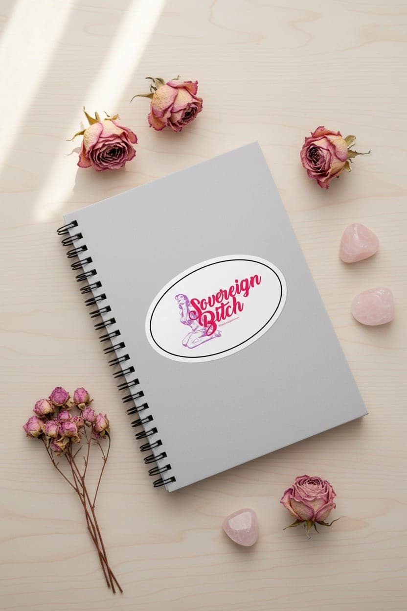 A sticker I designed to raise funds & awareness for Reclaim Your Rose, my  not-for-profit movement.