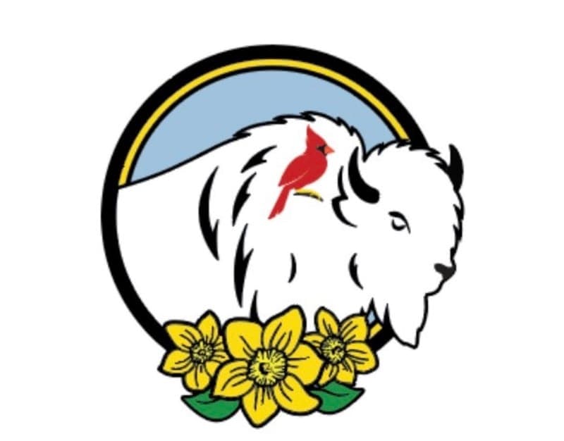 Bird and Buffalo Floral