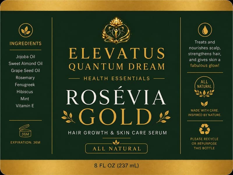Rosévia Gold Hair Growth &Skin Care Oil