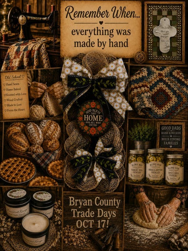 Bryan County Trade Days Old School Crafters and Bakers Day
