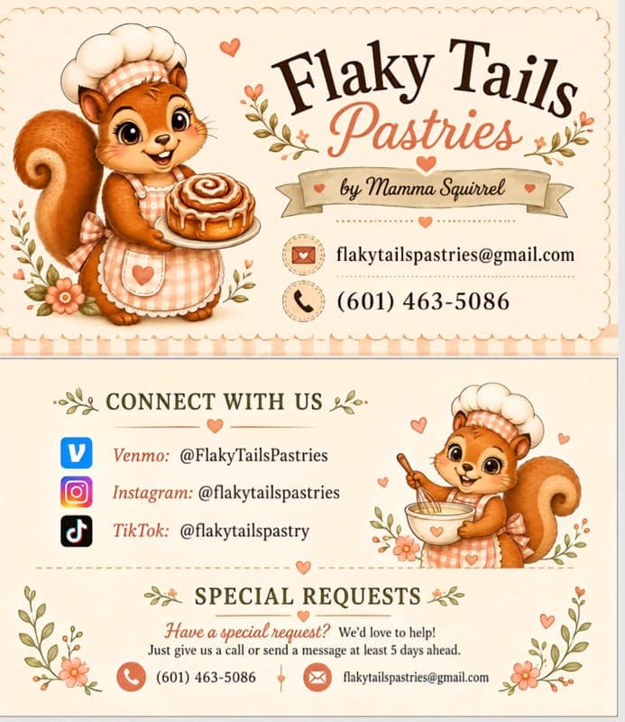 Flaky Tails Pastries