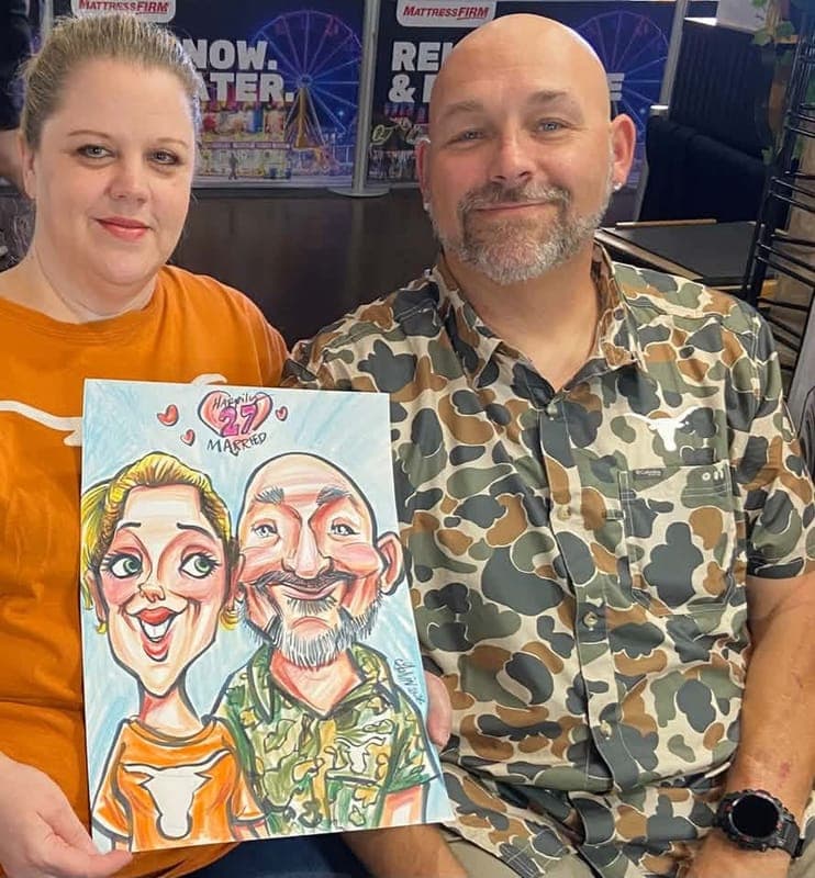 Caricatures by Chris Galvin