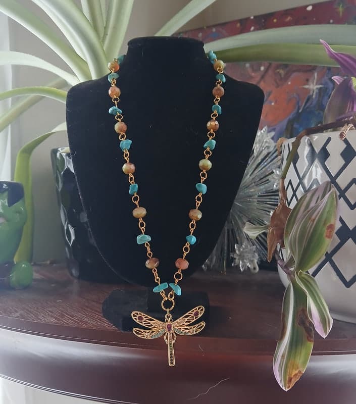 Dragonfly necklace
