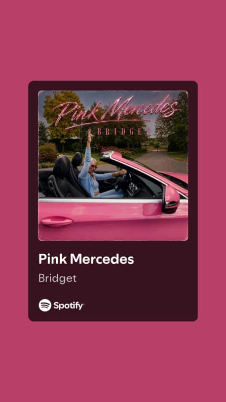 Pink Mercedes Pop Up