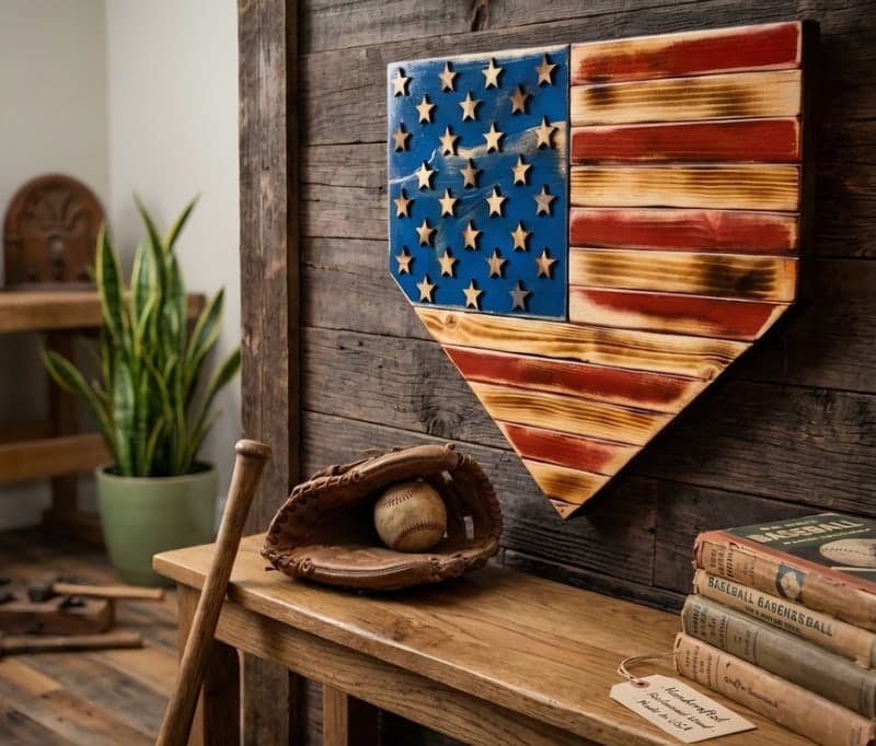 Unique leather and wood