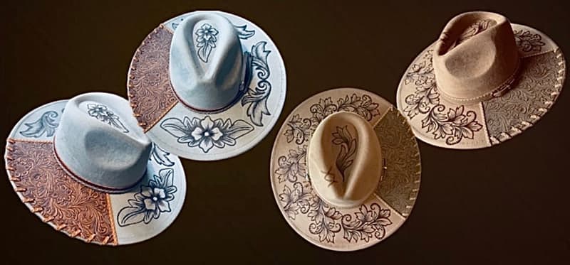 Wide brimmed Fedora