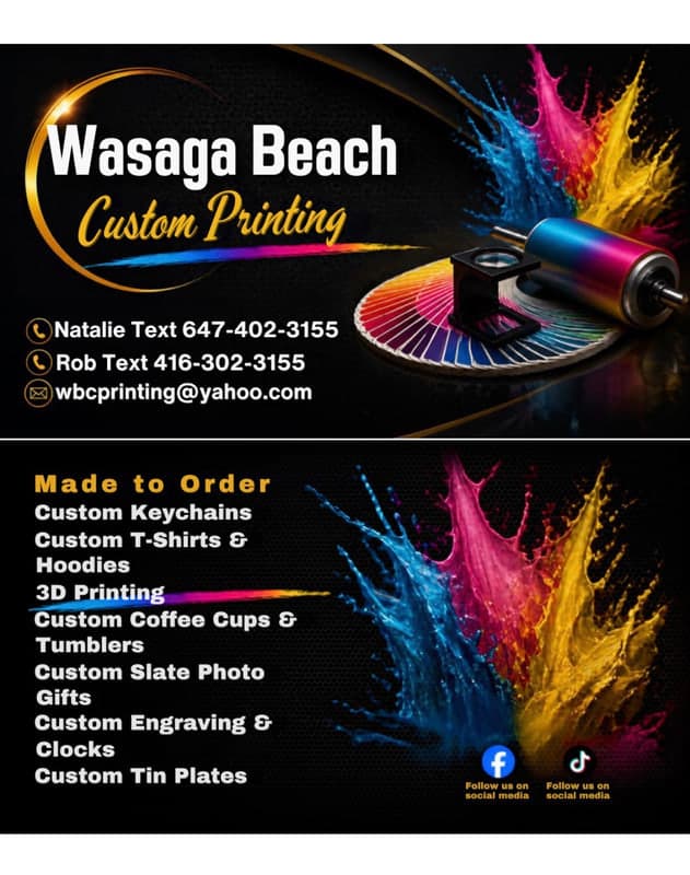 Wasaga beach custom printing
