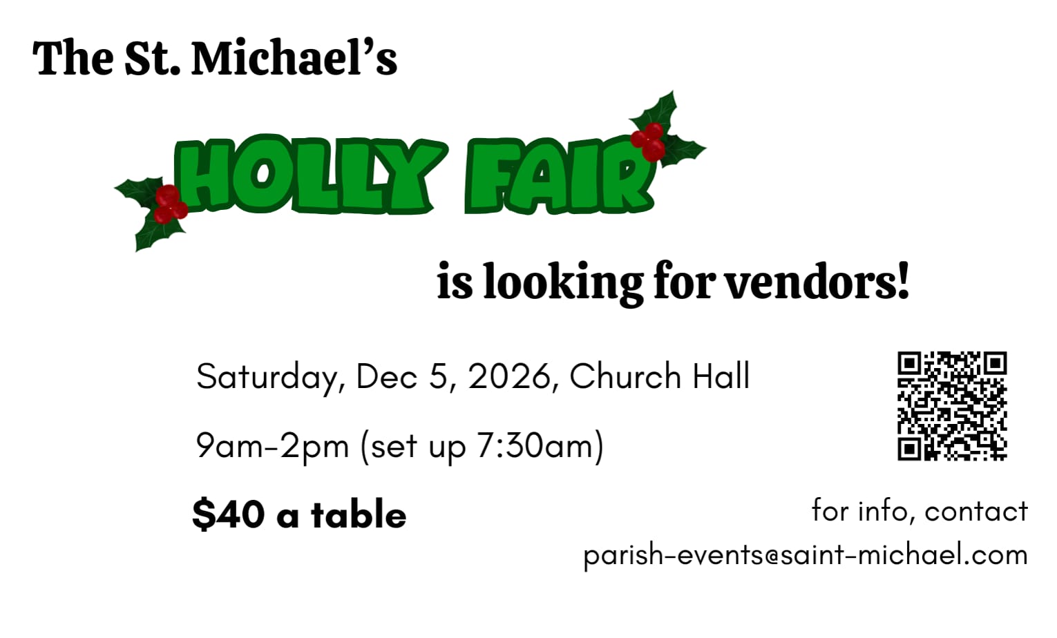 St. Michael Holly Fair cover photo