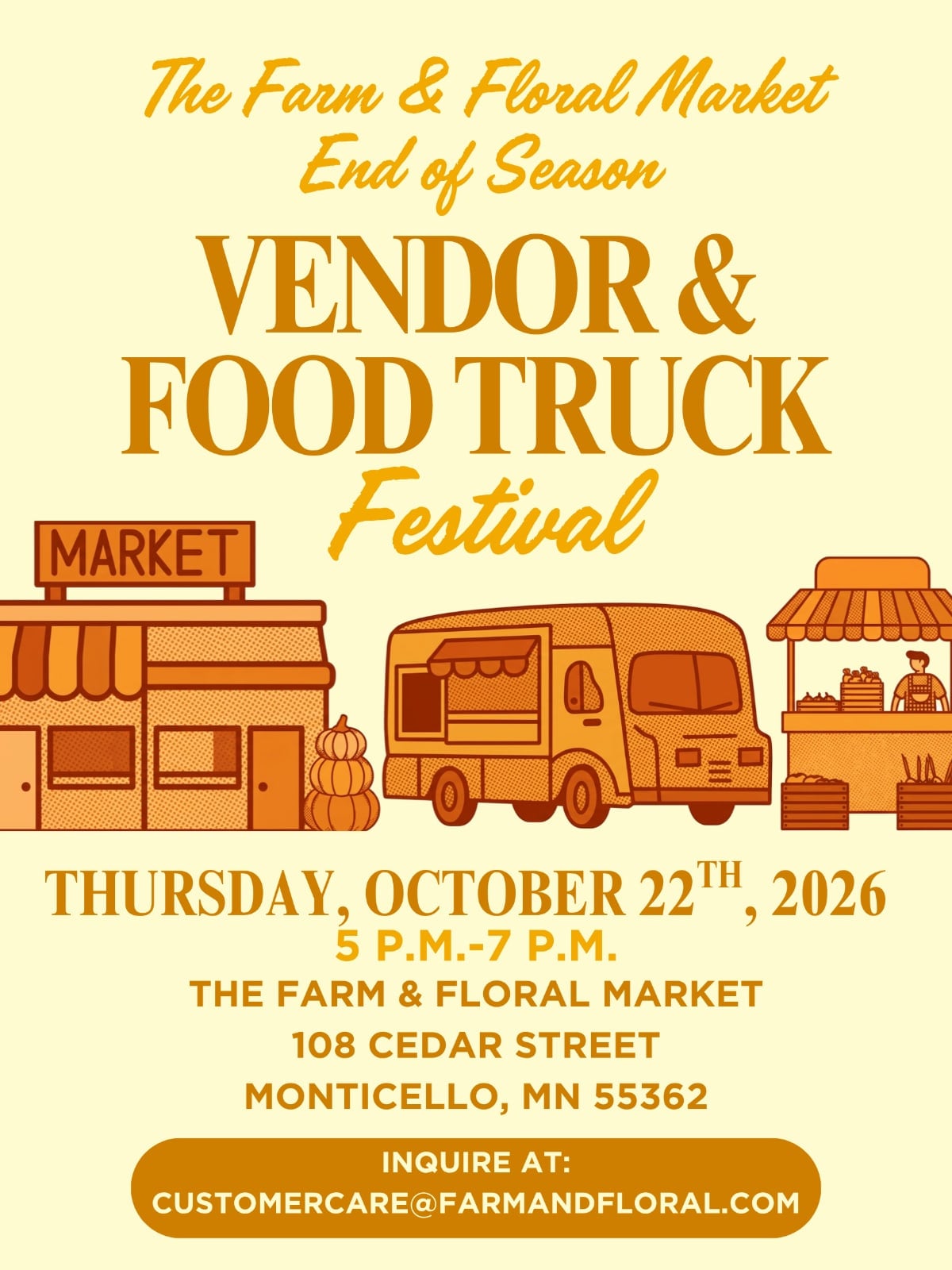 The Farm & Floral Market Vendor & Food Truck Festival